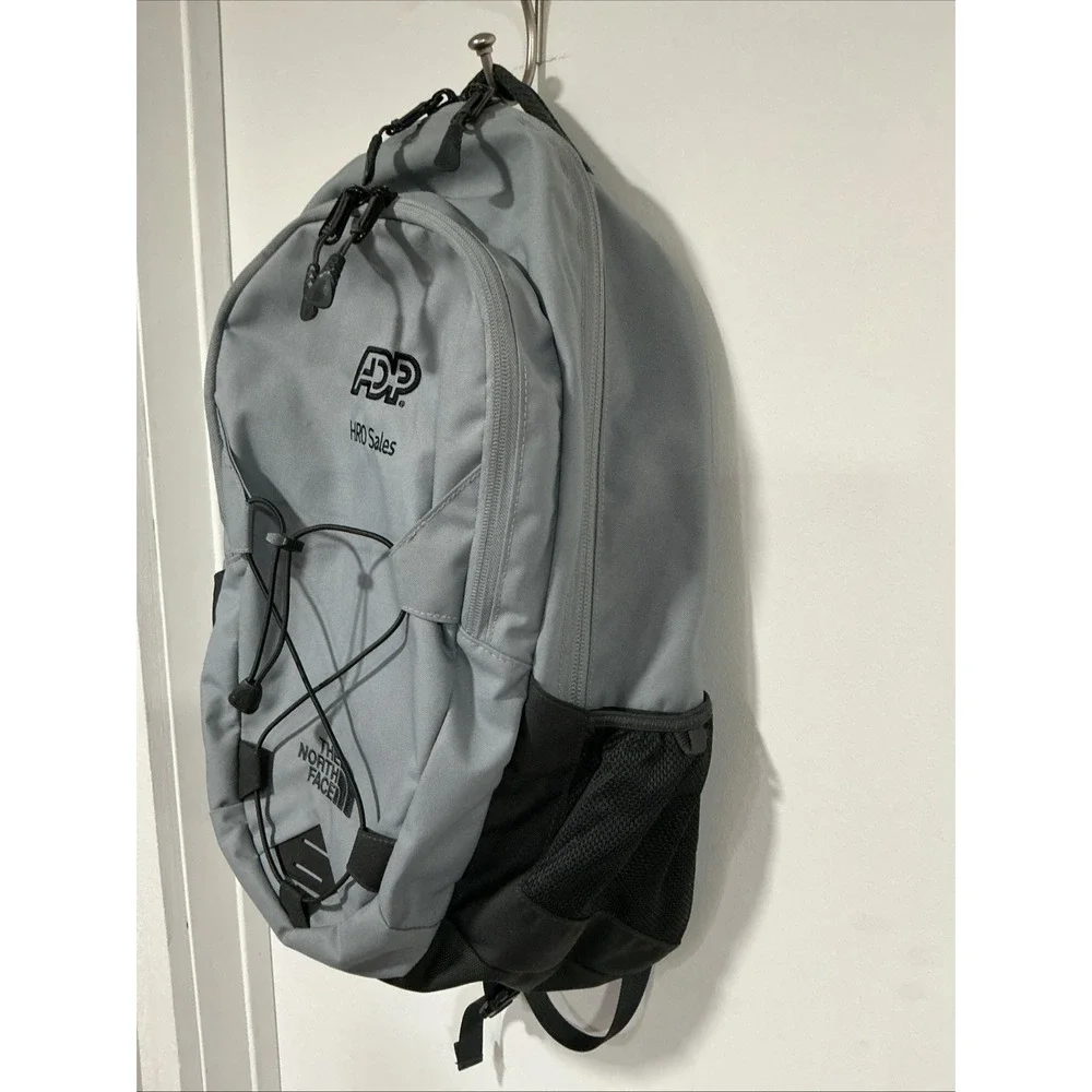 The North Face Groundwork Backpack, Gray, ADP Logo, Travel, School, Hike